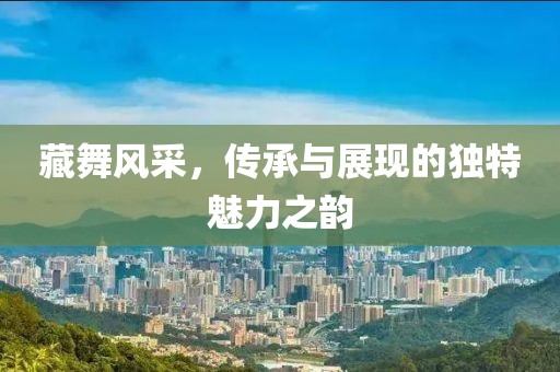 藏舞风采，传承与展现的独特魅力之韵