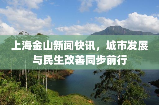 上海金山新闻快讯，城市发展与民生改善同步前行