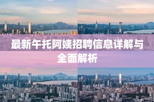 最新午托阿姨招聘信息详解与全面解析