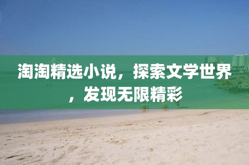 淘淘精选小说，探索文学世界，发现无限精彩