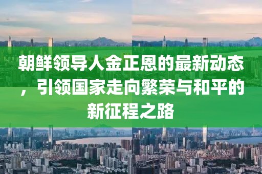 朝鲜领导人金正恩的最新动态，引领国家走向繁荣与和平的新征程之路
