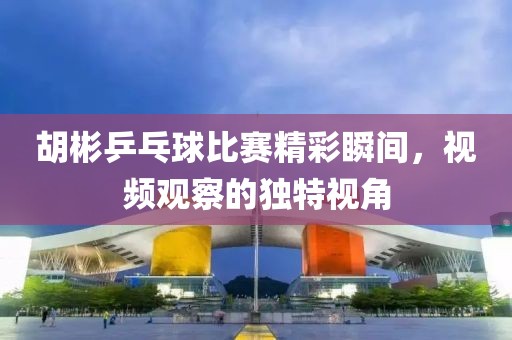 胡彬乒乓球比赛精彩瞬间，视频观察的独特视角