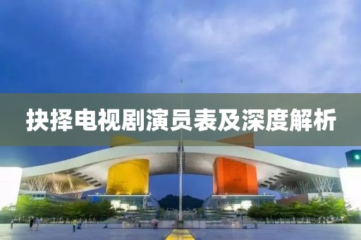 抉择电视剧演员表及深度解析