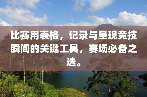 比赛用表格，记录与呈现竞技瞬间的关键工具，赛场必备之选。