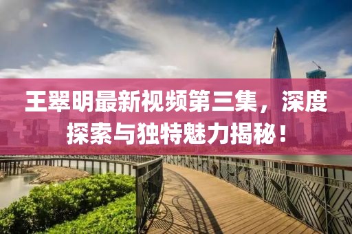 王翠明最新视频第三集，深度探索与独特魅力揭秘！