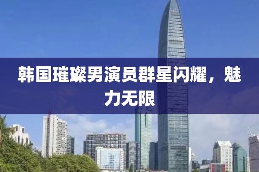 韩国璀璨男演员群星闪耀，魅力无限