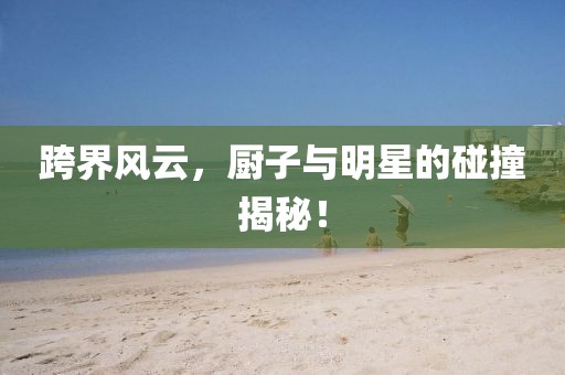跨界风云，厨子与明星的碰撞揭秘！
