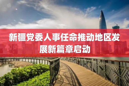 新疆党委人事任命推动地区发展新篇章启动