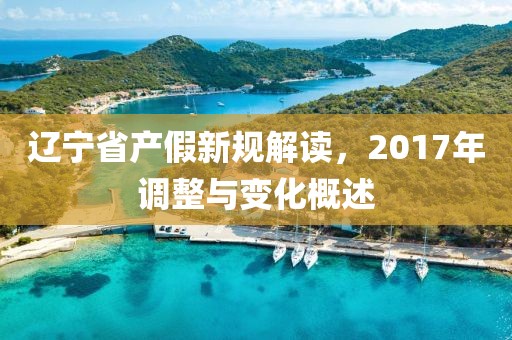 辽宁省产假新规解读，2017年调整与变化概述