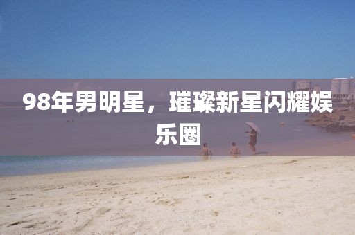 98年男明星，璀璨新星闪耀娱乐圈