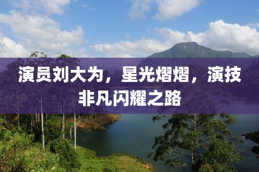 演员刘大为，星光熠熠，演技非凡闪耀之路