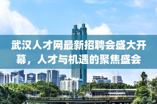 武汉人才网最新招聘会盛大开幕，人才与机遇的聚焦盛会