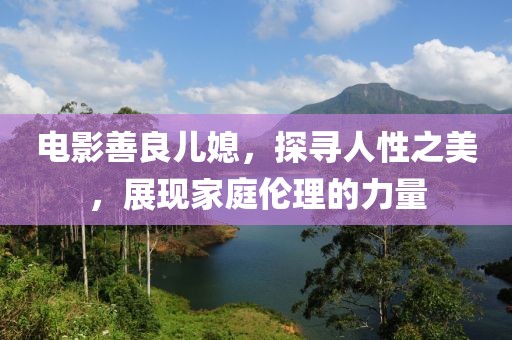 电影善良儿媳，探寻人性之美，展现家庭伦理的力量