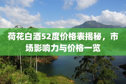 荷花白酒52度价格表揭秘，市场影响力与价格一览