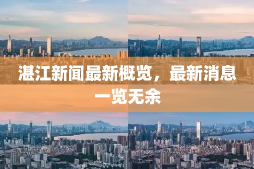 湛江新闻最新概览，最新消息一览无余