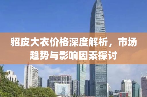 貂皮大衣价格深度解析，市场趋势与影响因素探讨