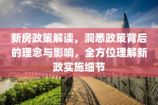 新房政策解读，洞悉政策背后的理念与影响，全方位理解新政实施细节