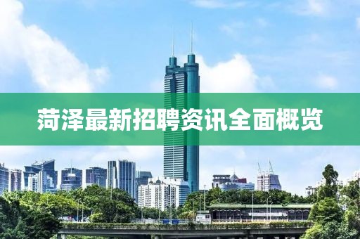 菏泽最新招聘资讯全面概览