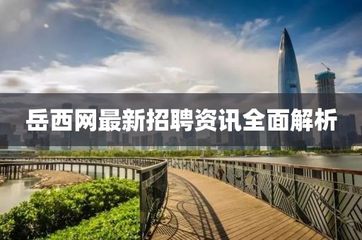 岳西网最新招聘资讯全面解析